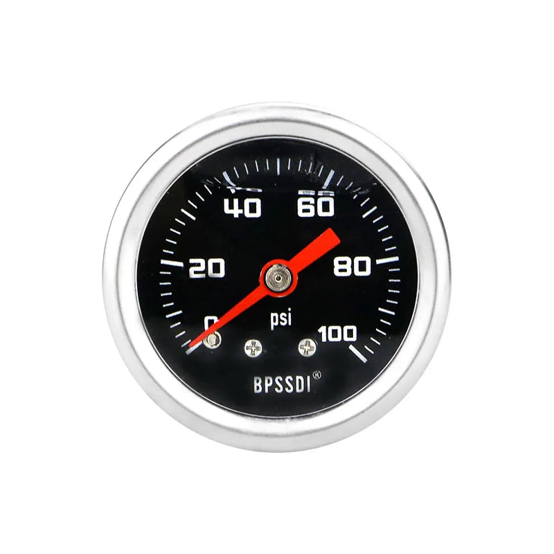 MAIRUIKESI Liquid filled Pressure Gauge 40mm(1.5 inch)  Axial Connection Stainless Steel Case Brass Joint Water Gas Manometer