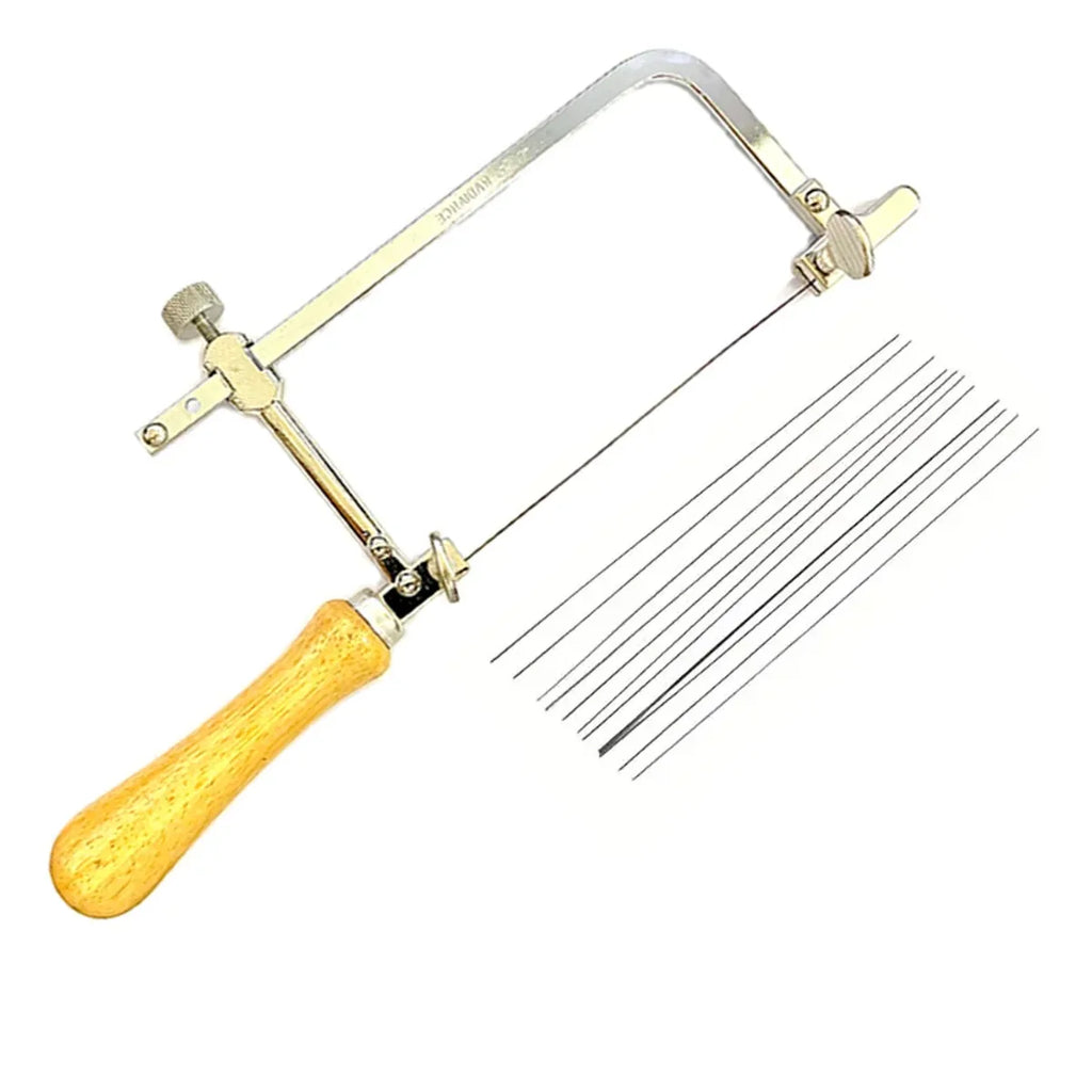 12Pcs Jeweler's Saw Frame Kit with Blades Adjustable Wax Ring Precision Cutting Metal Saw for Jewelry Making Hand Tools