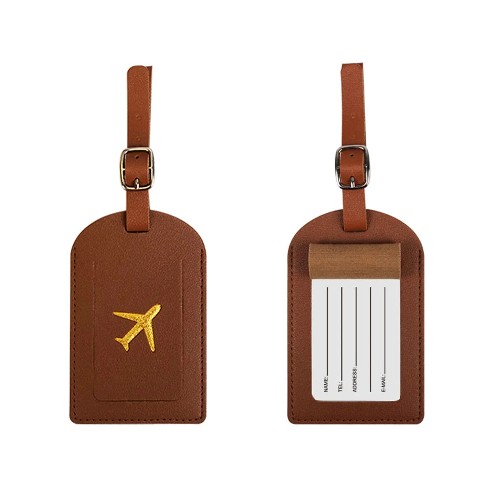 Personalized Name Luggage Tag Custom Letters DIY Gift Airplane ID Address Label Holder Women Men Suitcase Travel Accessories