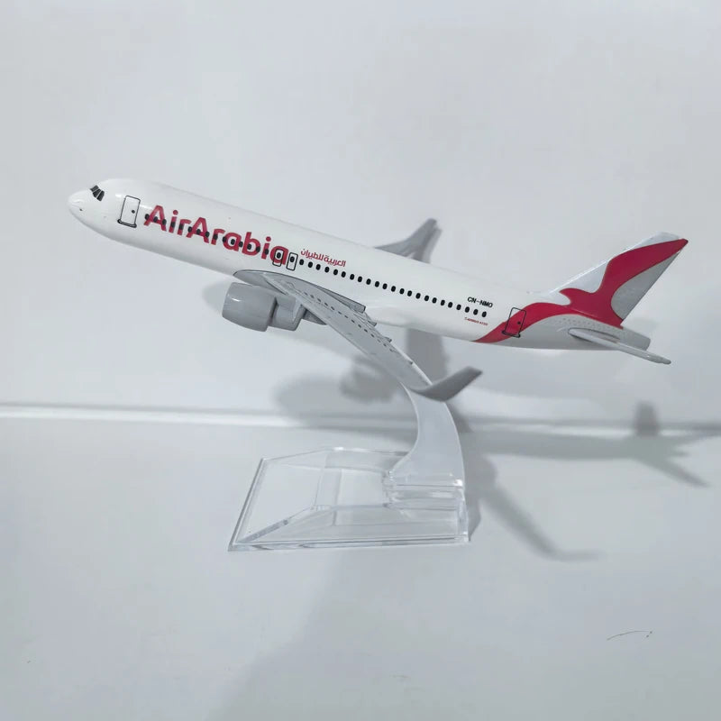 JASON TUTU 16cm Air Arabia Airbus 320 Airplane Model Airplane Diecast Metal 1/400 Scale Planes