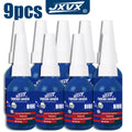 3-9 Pcs Thread Locking Glue, Screw Adhesive, Blue Anaerobic Glue, Locking Sealant for Threads and Nuts, Corrosion-Resistant Anti-Loosening Glue, Quick-Drying, 10ml