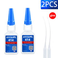 LOOLIFL 414 Multi-Purpose Super Glue Cyanoacrylate Adhesive Instant Fast Adhesive Rubber Wood Glass Stronger All Bonding Glue