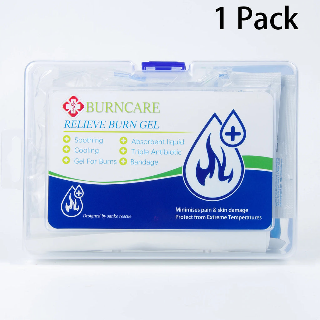 Sanke Rescue Burn Dressing Scald Burn Care Gel Sunburn Gel Cooling Soothing Cream Relieve Scalds Wound for IFAK First Aid KIT