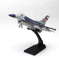 Alloy F16 Fighter model acoustooptic return force aviation military aircraft model Toy Ornament Gift