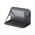 Car Seat Back Organizer Foldable Table Tray  PU Leather Auto Backseat Headrest Cup Holder Universal Phone Pockets For Rear Seat