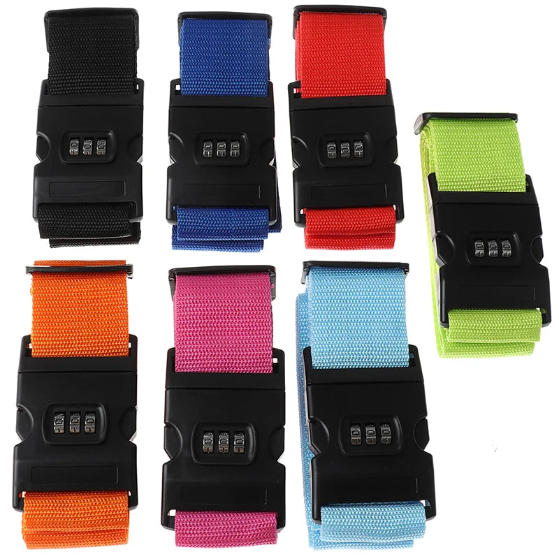 1Pcs Nylon Luggage Strap Adjustable Travel Suitcase Buckle Strap Baggage Belt Travel Accessorises Suitcase Packing Seat Belt
