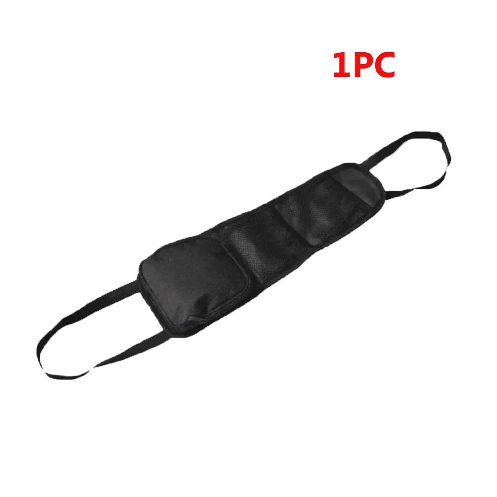 1pcs Car Seat Back Hanging Bag Oxford Cloth Waterproof Thermal Pressure Resistant Handle Side Storage Bag Vehicle Compression