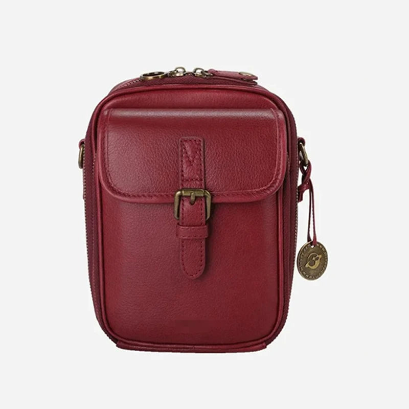 Women's Fashionable Retro Crossbody Bag Large Capacity Shoulder Bag Multi Functional Mobile Zero Wallet
