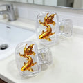 2pcs Lucky Goldfish Koi Toothbrush Head Cover Storage Case Toothbrush Protective Cover Holder Bathroom Accessory for Home Travel