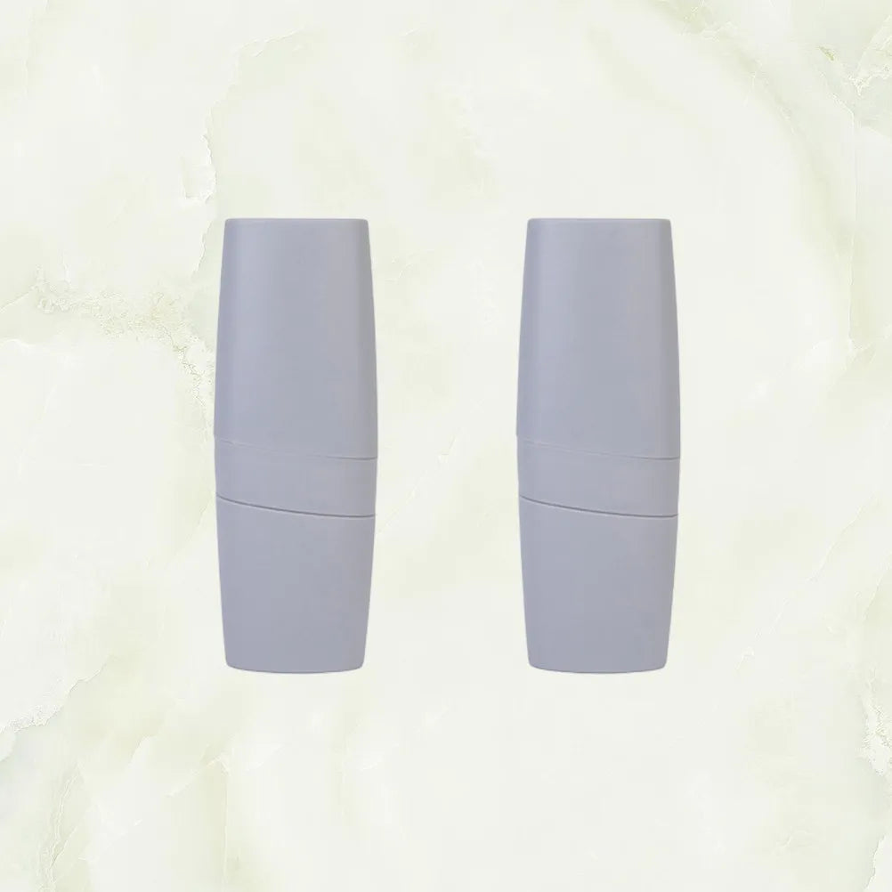 2 Pcs Toothbrush Box Portable Set Holder Case Travel Holders for Protectors Container