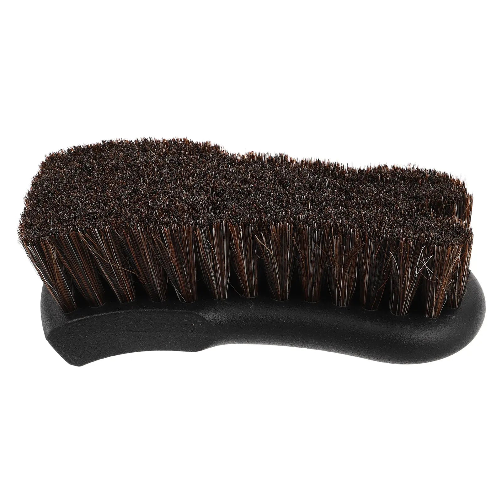 Car Interior Cleaning Brush Soft Horse Hair for Fake Fabric Seats Ergonomic Handle Detailing Tool Soft Detailing Brush
