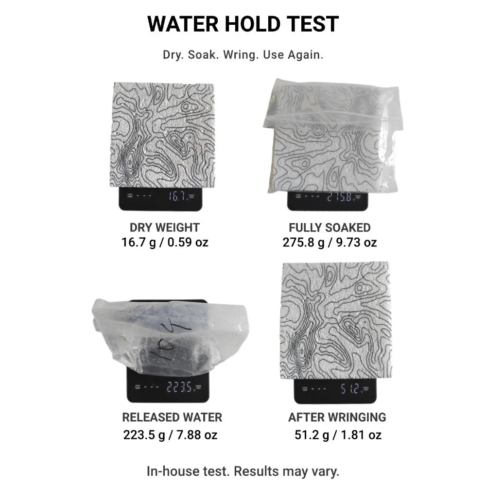 [HODR GEAR] Tent Condensation Sponge – Ultralight 16.7g Cellulose Sponge 15×15cm Wipe Wring Use Again for Tents Tarps Cookware