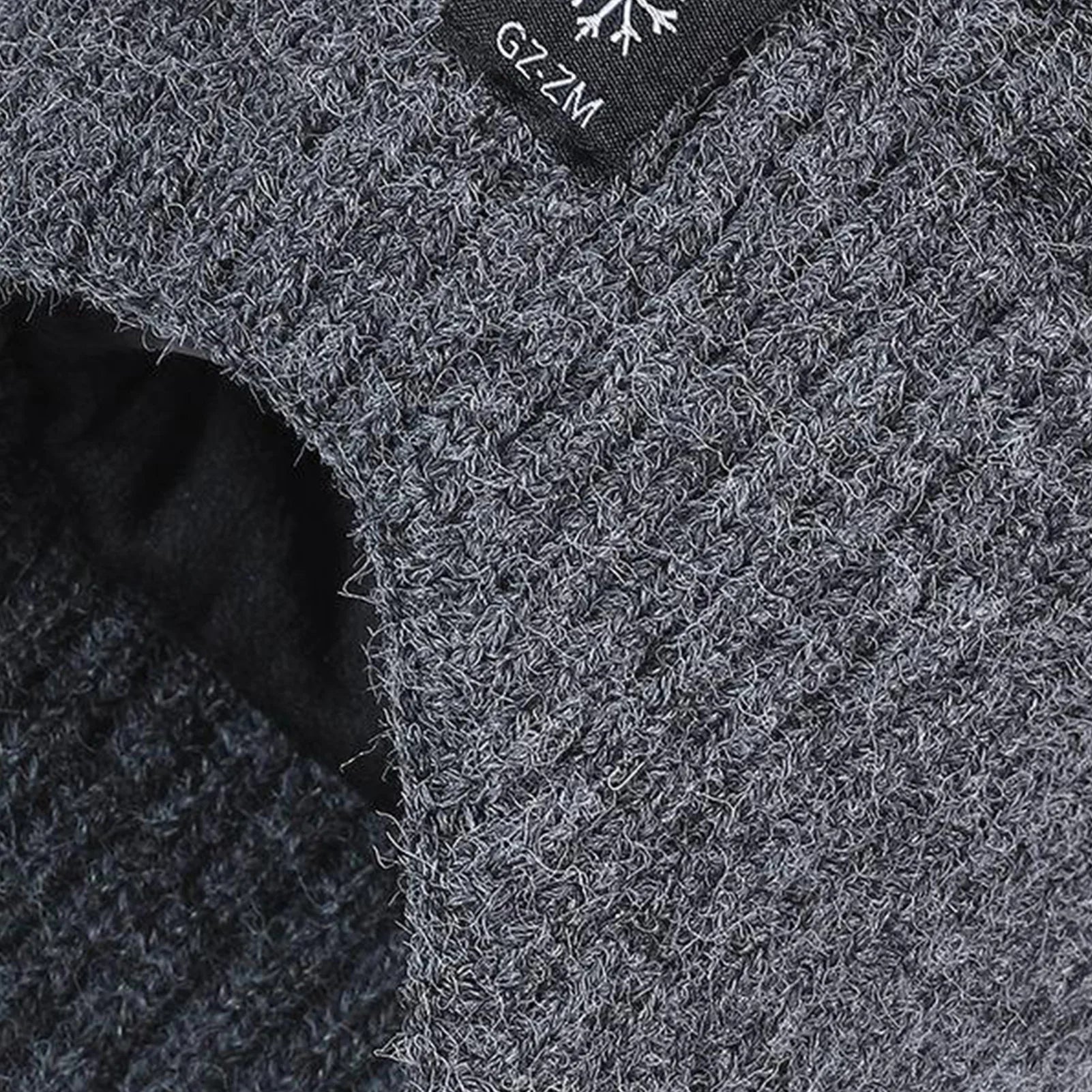 Men's Winter Knitted Warm Hats Soft Stretch Ear Protection Thickened Knitted Wool Cap Beanie Suitable For Cold Weather