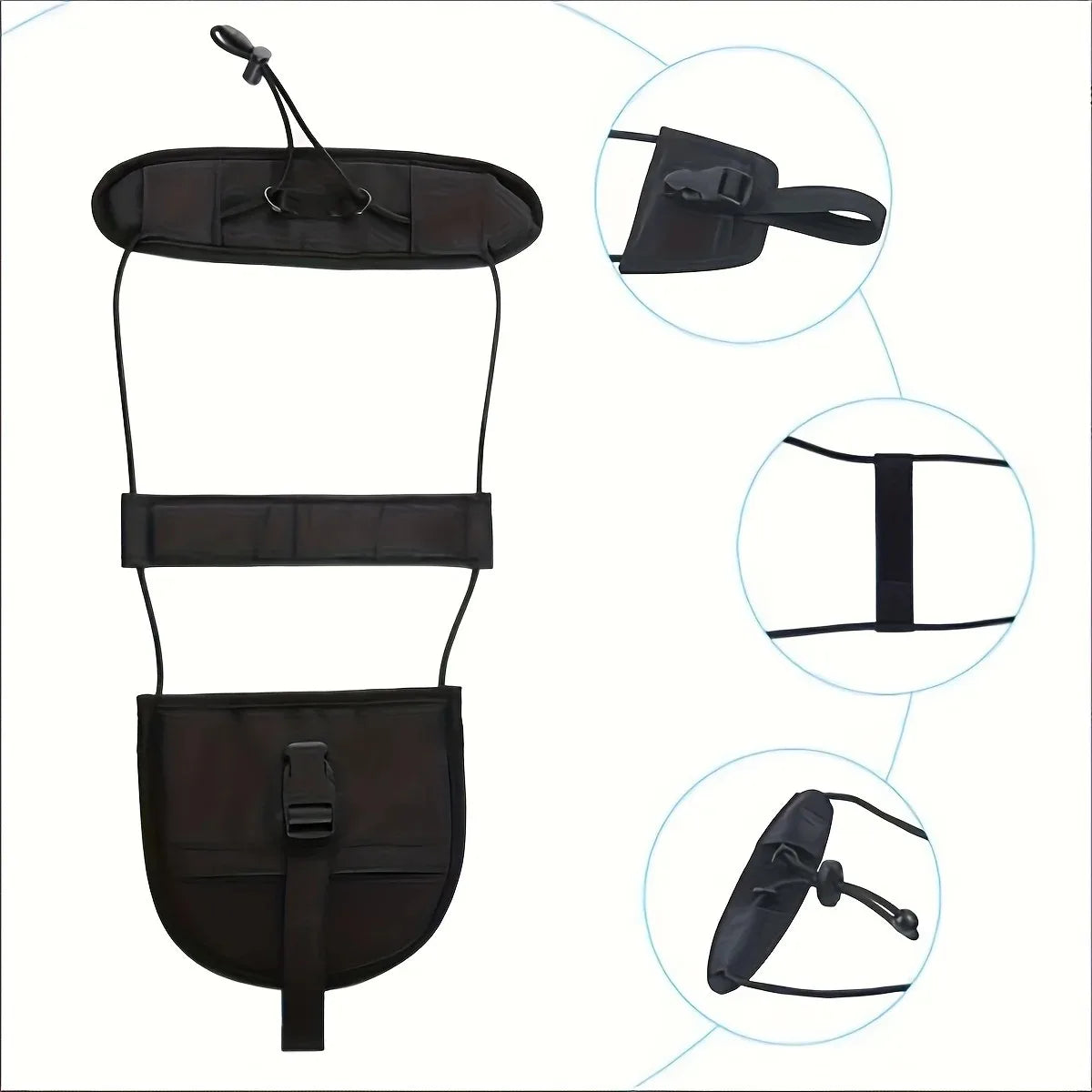 Travel Tied Black Durable Nylon Cargo Tie Down Luggage Lash Belt Strap With Cam Buckle Travel Kits Outdoor Camping Tool