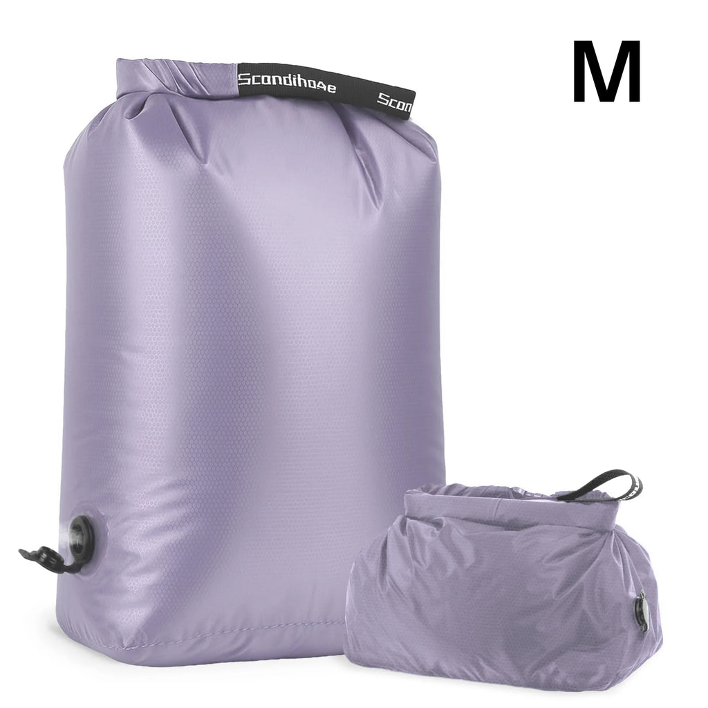 Travel Storage Bag Compression Sack Waterproof No Pump Vacuum Bag Clothes Organizer Space Saving Pouch for Backpacking Gym