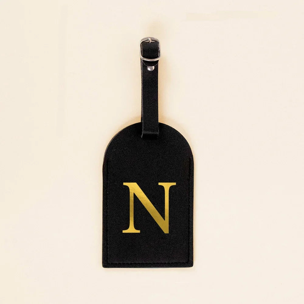 Initial Luggage Tags Handbag key Holders Travel Bag Key Wallets Label Tag Suitcase Identify Labels with Privacy Cover