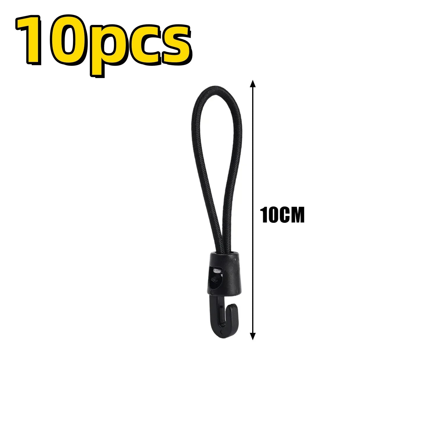 5/10/50Pcs Bungee Cord High Elasticity Expander with Hooks Rubber Tensioner for Camping Tarpaulin Luggage Strap Elastic Rope