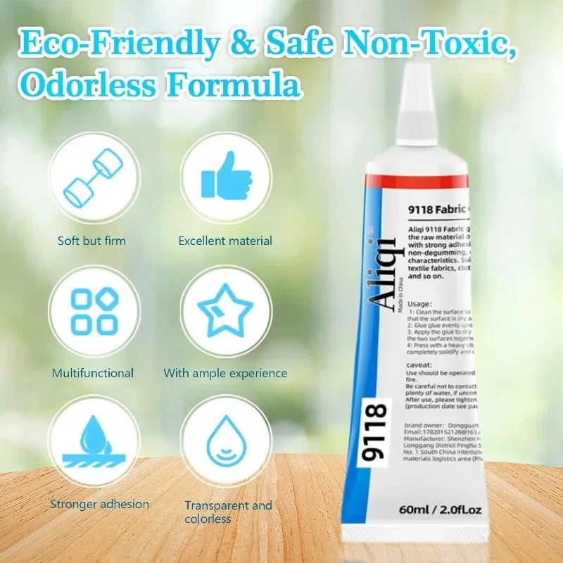15/60ml Fabric Glue Strong Fabric Patching Glue for Fabric Repair and Permanent Bonding Versatile Waterproof Fabric Adhesive