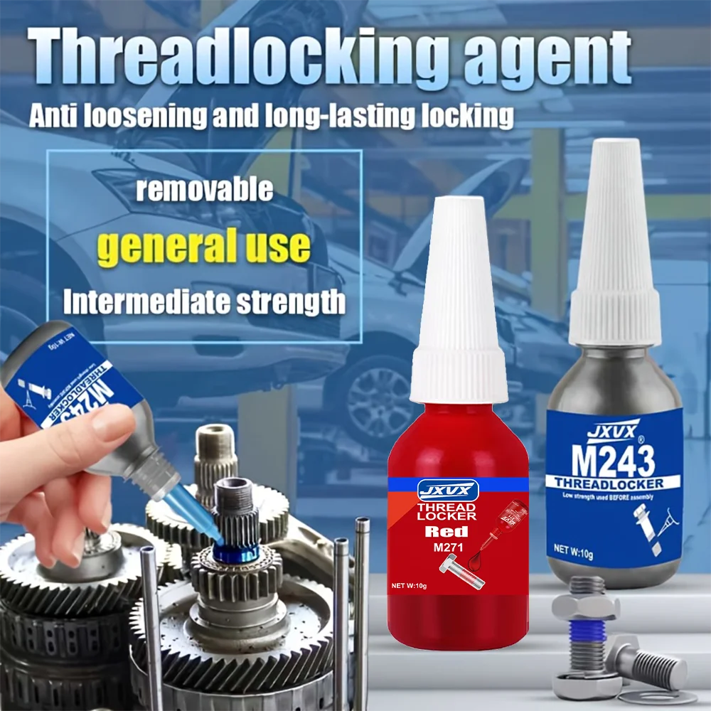 10g Anaerobic Screw Locking Adhesive – Ultra-High-Temperature Thread Lock – Removable Fastening and Anti-Slip Adhesive