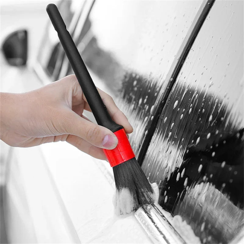 5PCs Car Brush Car Soft Hair Cleaning Detail Brush Instrument Panel Air Outlet Wheel Brush Interior Cleaning Beauty Tool
