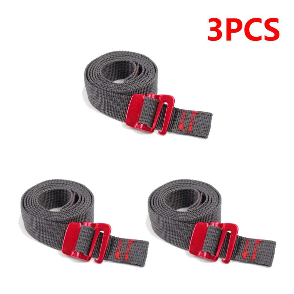 Climbing Buckle Tie-Down Belt Cargo Straps Travel Backpack Nylon Tape Rope with Quick Release Hook Outdoor Hiking Tension Belts