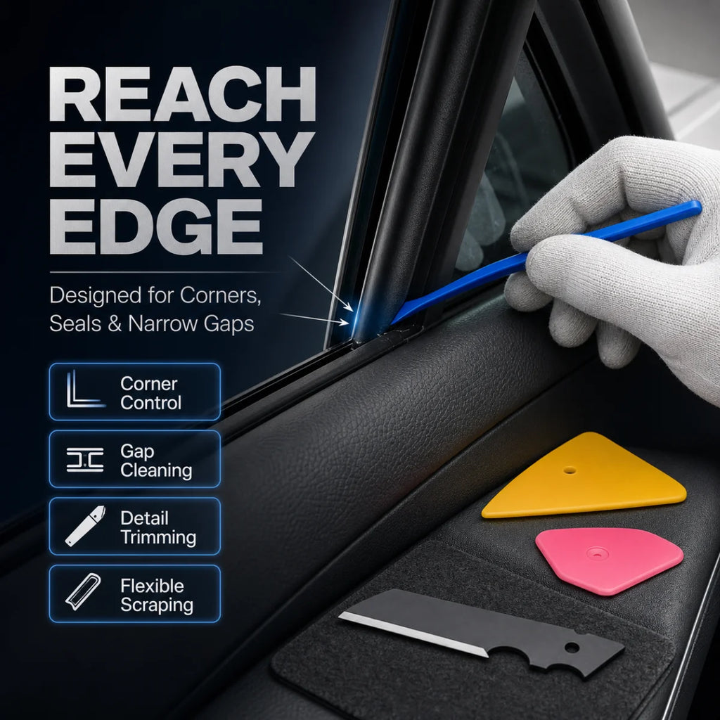 Car Window Tint Tool Kit Felt Squeegee Vinyl Wrap Installation Tools PPF Film Application Scraper Auto Window Film Accessories