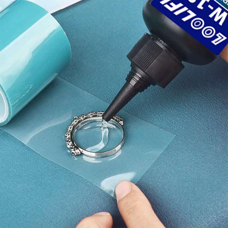 LOOLIFL, 183 high transparency UV resin adhesive, touchable adhesive, DIY、 Model, nail art, with accelerated curing lamp