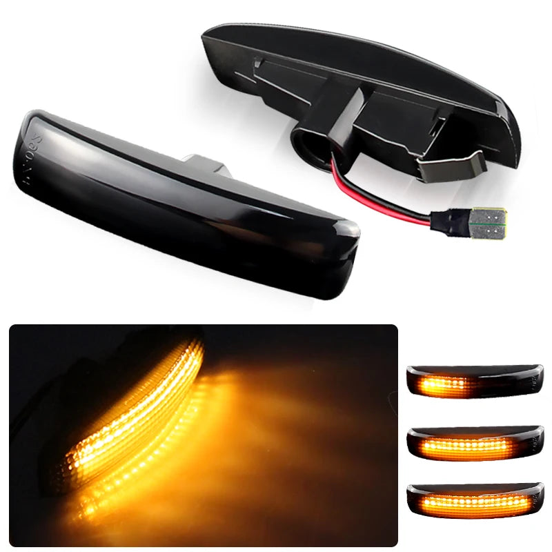 2PCS Canbus For Land Rover Discovery 4 2010-2015 Freelander 08-09 Range Rover Sport 2006-2013 LED Side Marker Turn Signal Lights