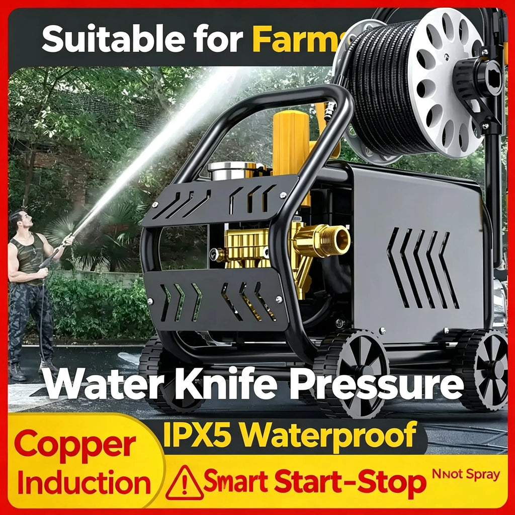 220V Portable High Pressure Car Washer Powerful Water Pump Water Gun For Home Car Floor Washing