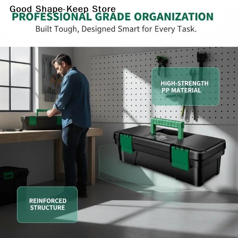 dailyPractical 10Inch Plastic Tool Box for Carpentry Compact Handheld Storage for Home and WorkshopDaily products
