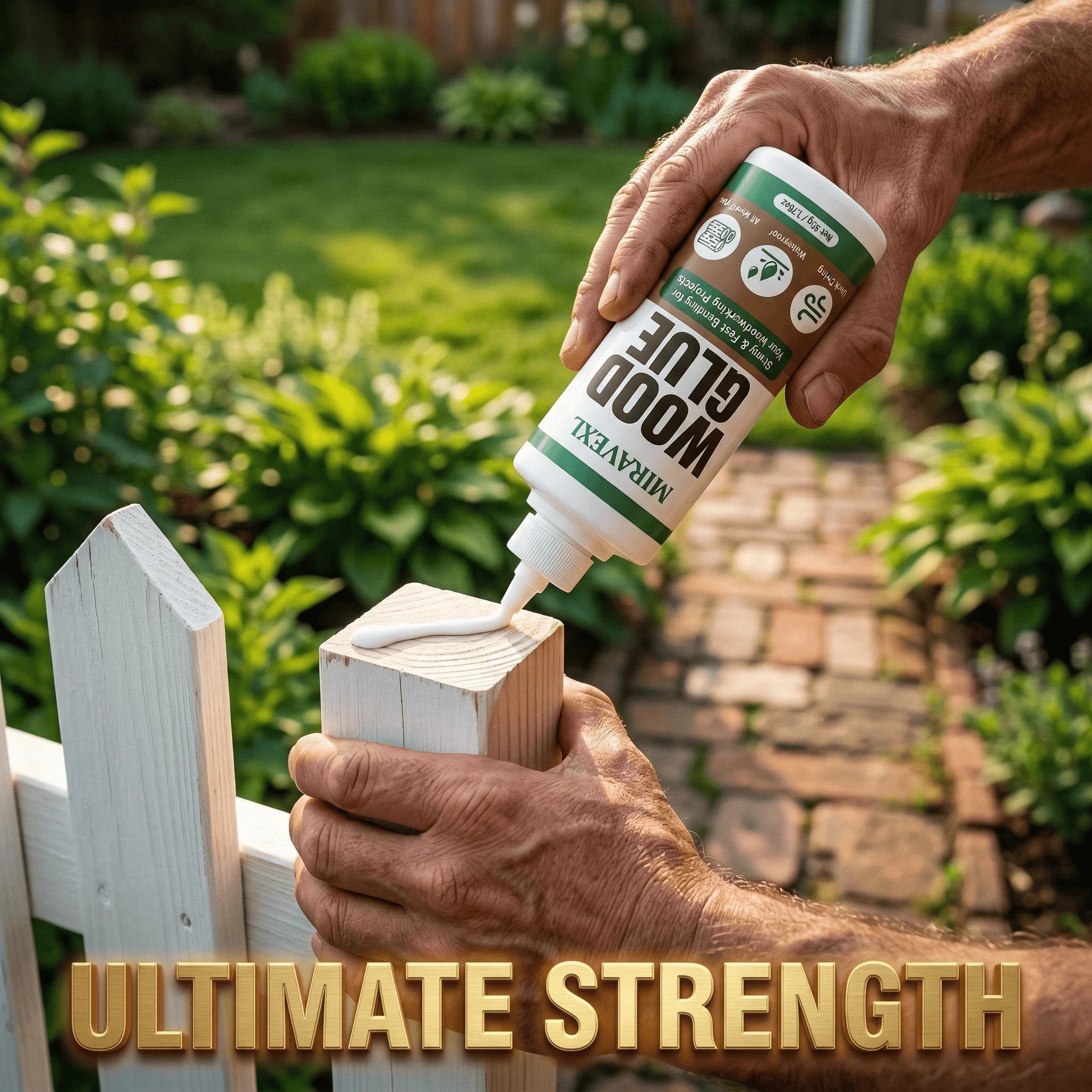 50G Wood Glue Professional Strong Bonding Fast Drying Waterproof Adhesive for Carpentry DIY Woodworking Projects MIRAVEXL Glue