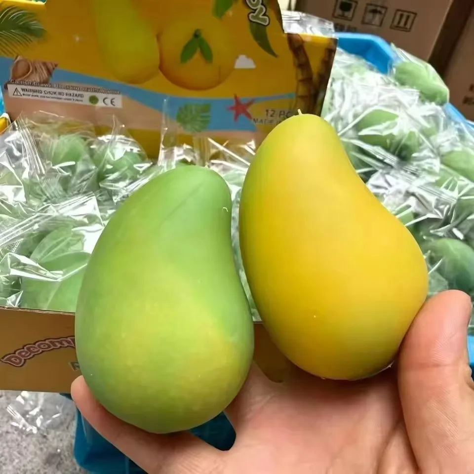 Kiwi & Watermelon Fruit Slushy Squishy Toy Soft Stress Relief Squeeze Toy Realistic Fruit Simulation Model Adult Gift