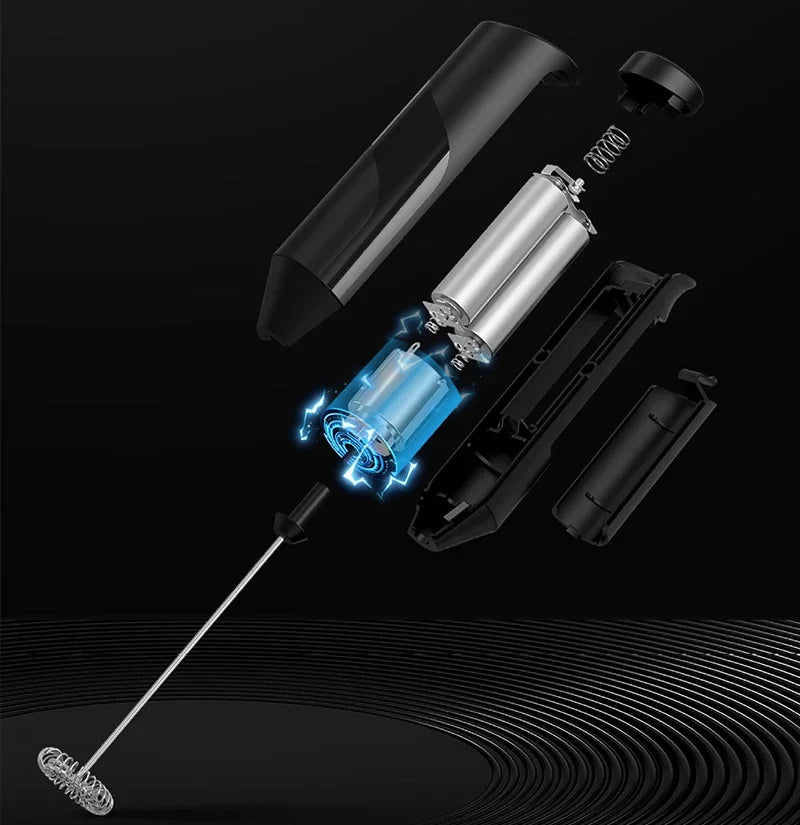Wireless Electric Coffee Frother, Portable Stirrer, Battery Powered Mini Frother, Egg Beater, Cream Frother