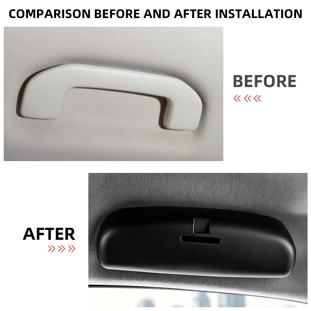 Car Sunglasses Case Holder for Mercedes Benz R-Class W251 V251 R300 R350 R500 Glasses Eyeglasses Storage Box Accessories