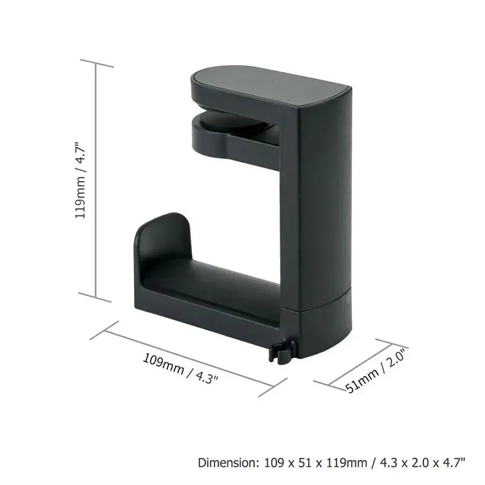 Drilling Free Installation Headset Desk Hook Adjustable Earphone Clip Non Slip Gaming Headset Holder Stand for Office Travel
