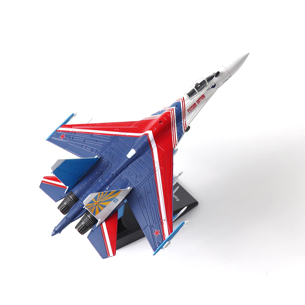 SU35-Warrior Fighter Model 1:100 Die Cast Metal Military Aircraft Aircraft Collectible Gift