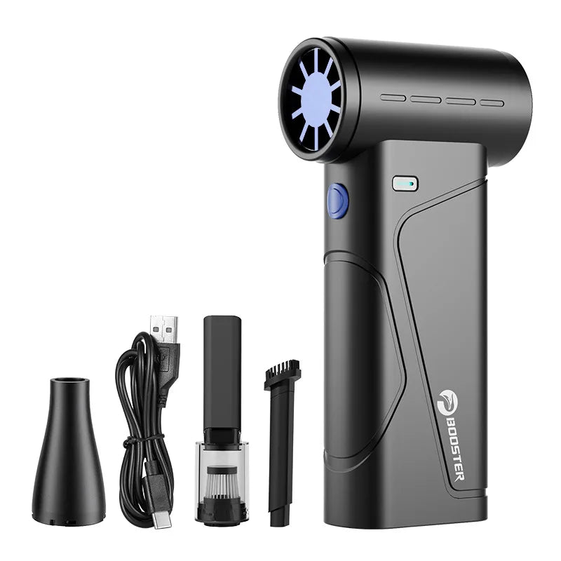 Updated W01S Turbo Fan Jet Fan,Mini Handheld 130000RPM Powerful Compressed air Duster for Car Dryer/PC/Home Cleaning