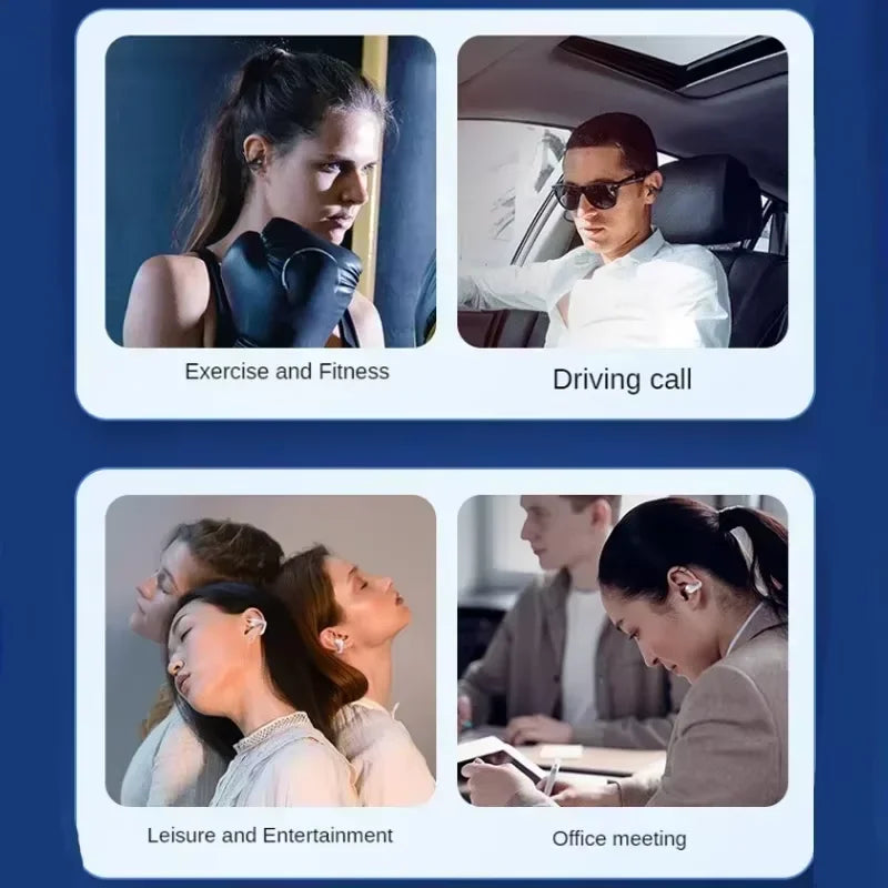 Original clip-on wireless sports headphones, long battery life running music headphones, compatible with Xiaomi and iPhone.