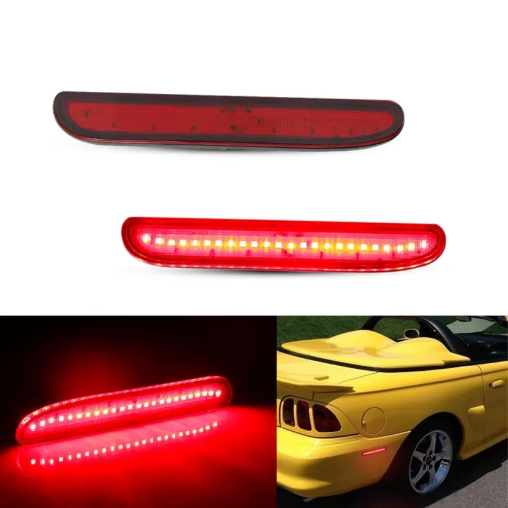 Car LED Rear Bumper Side Marker Lights For Ford Mustang 1994 1995 1996 1997 1998 Clearance Light Parking Light Fender Flare Lamp