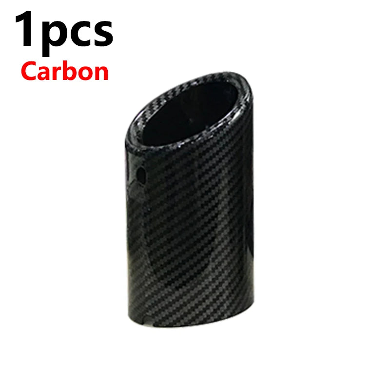 75mm Carbon Car Rear Exhaust Tail Pipe Muffler Throat 3 Colors For BMW 3-serier F30 F31 F32 5-serier F10 F11 F18 520i 523i 525