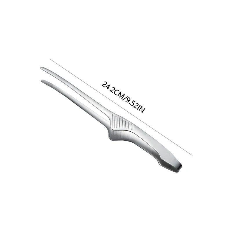 BBQ Food Tongs Barbecue Clips Stainless Steel Kitchen Accessories Cooking Outdoor Grilling Non-Stick Steak Clamp Baking Tool