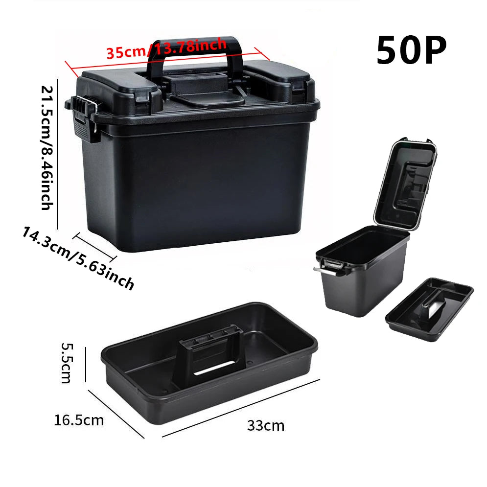 Hard Plastic Tool Case Storage Box Organizer for Tools and Hardware Protector Toolbox