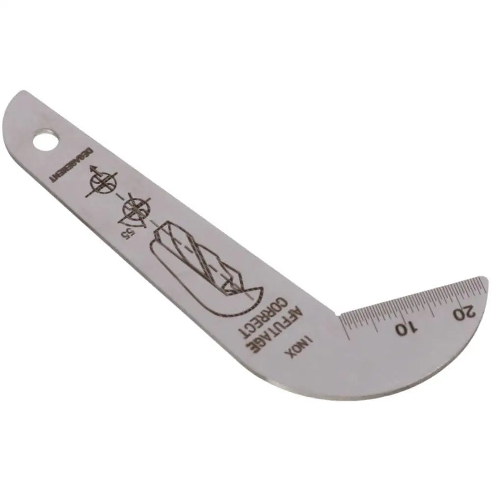 Stainless Steel Stainless Steel Drill Bit Sharpening Gauge Silver Double-sided 118 Degree Drill Bit Angle Gauge Drill