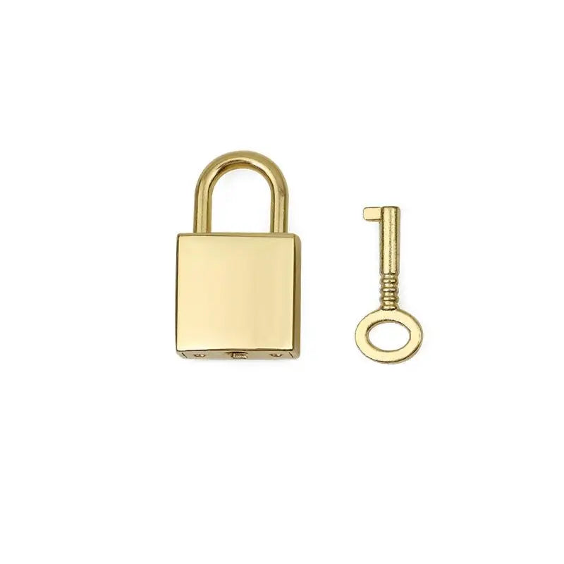 Portable Mini Metal Padlock Durable Anti-Theft Luggage Lock with Keys for School Locker Travel Baggage Storage Box
