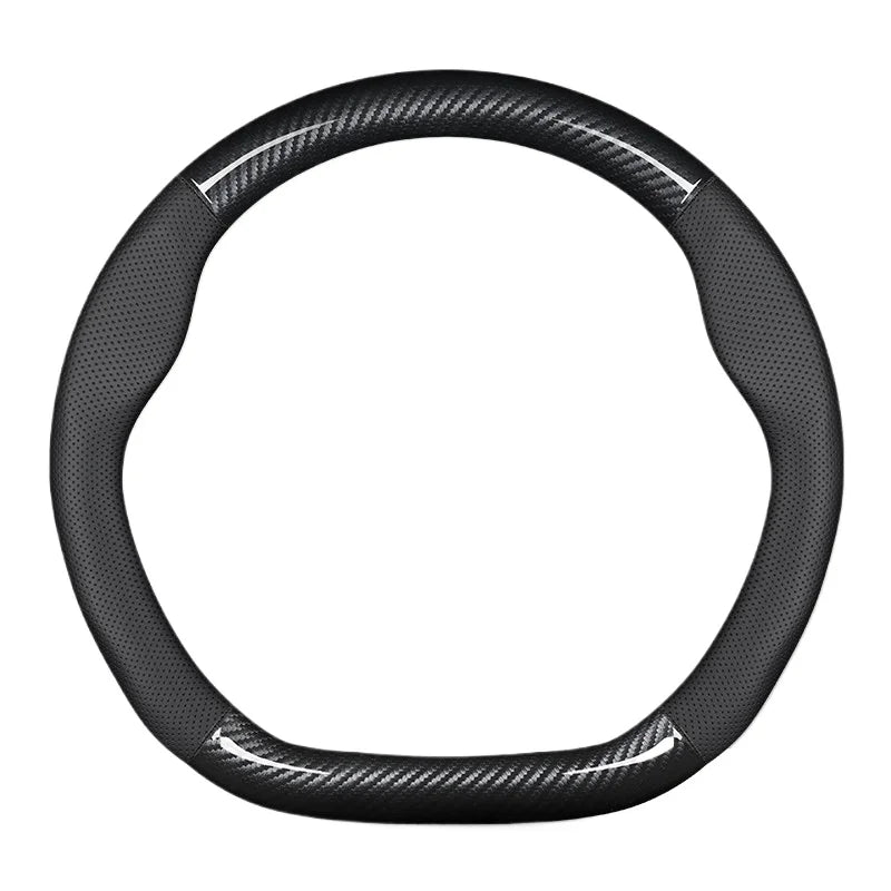 Leather Car Steering Wheel Cover for Iveco Daily 2020 - 2021 2022 2023 2024 2025 2026 D Type Interior Accessories