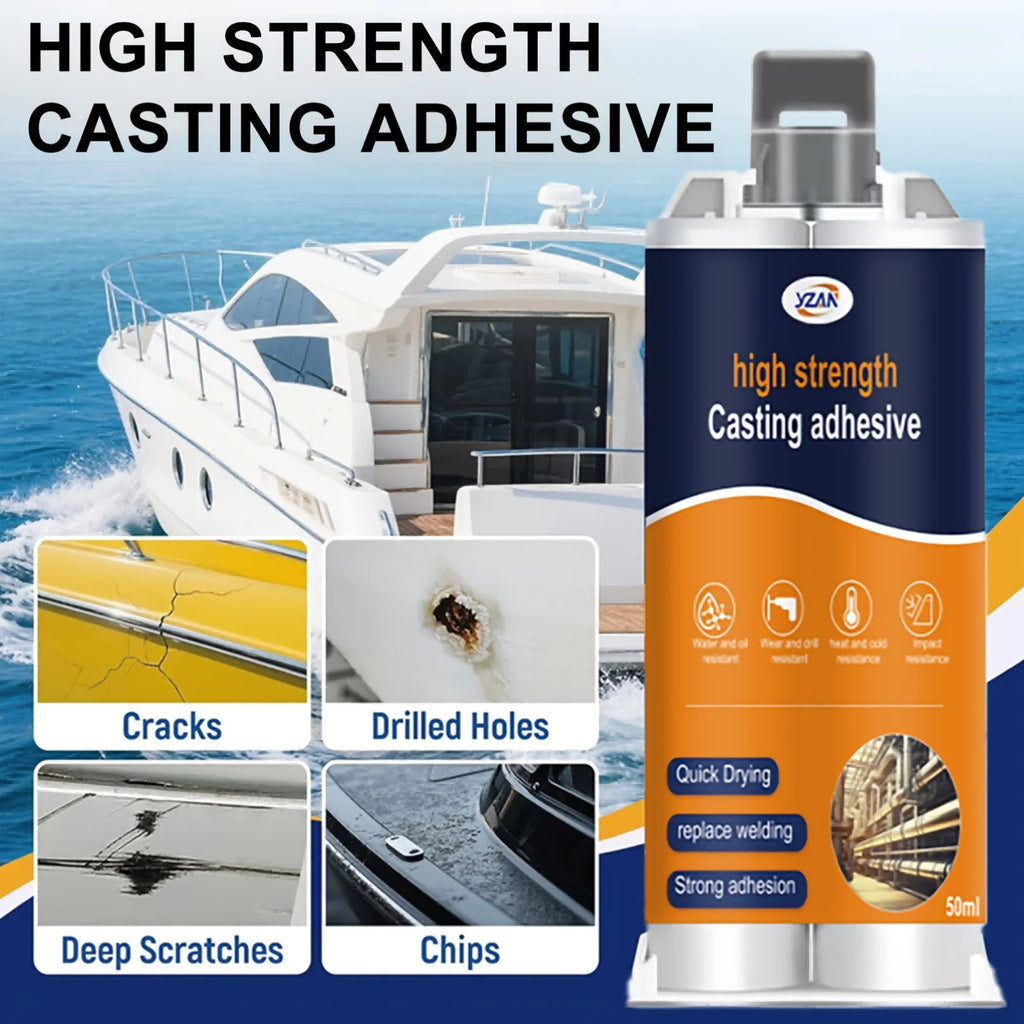 LOOLIFL new metal A B super glue, casting adhesive, plastic welding adhesive, waterproof sealant, epoxy resin adhesive, send glue injection tool, factory direct sales