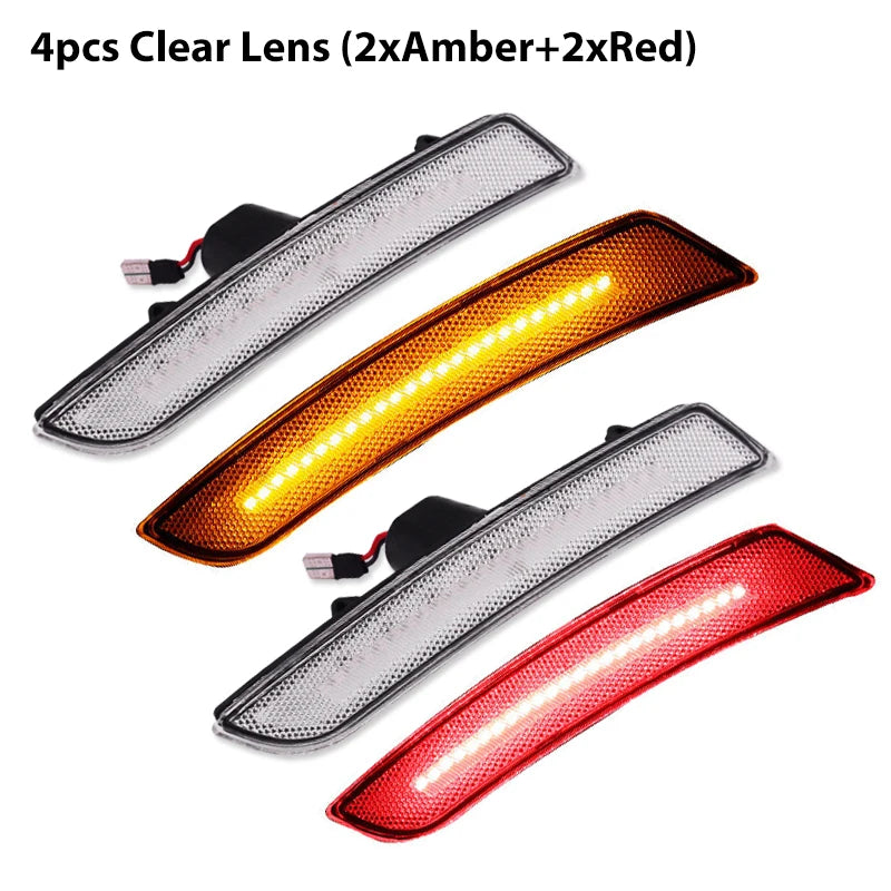 For Chevy Camaro Front Rear Side Marker Light Assemblies Turn SignalLights/Driving Lights,Replace OEM Sidemarker Lamps 2016-up