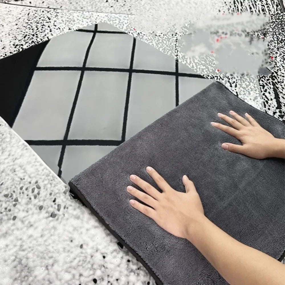 20x30CM/60x90CM ultra soft car care cleaning automatic drying cloth, ultra thick ultra-fine fiber car wash towel,