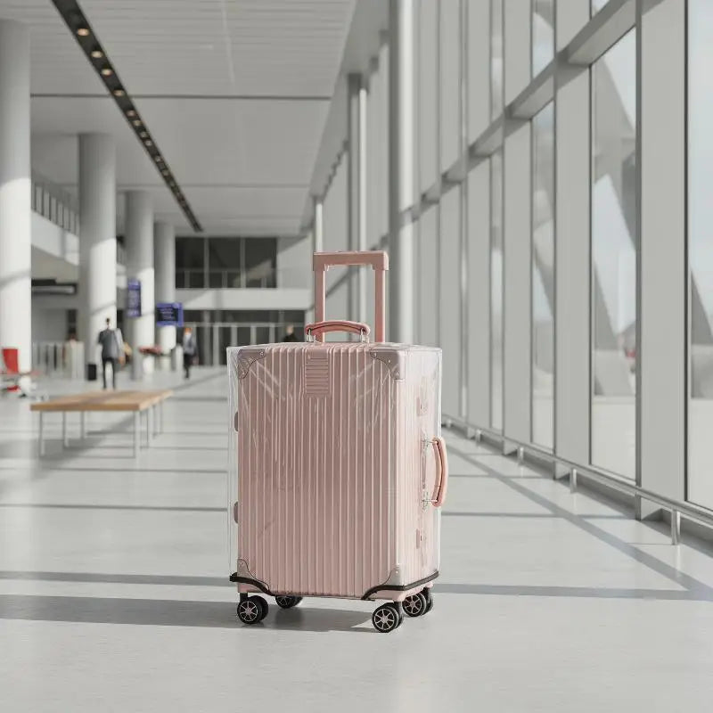 1Pc Transparent PVC Luggage Cover Protector - Universal Dustproof Scratch Resistant Suitcase Protector For 20-28in Travel Bags
