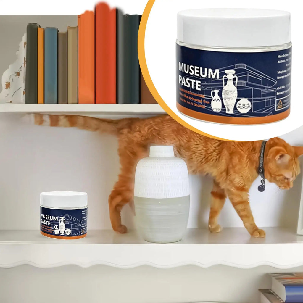 Clear Exhibit Gel Removable Prevent Vibration Strong Hold Putty Wax Museum Glue for Collectibles Antiques Artifacts Decorations